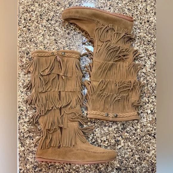 Minnetonka Suede Fringe Boots - Picture 3 of 5
